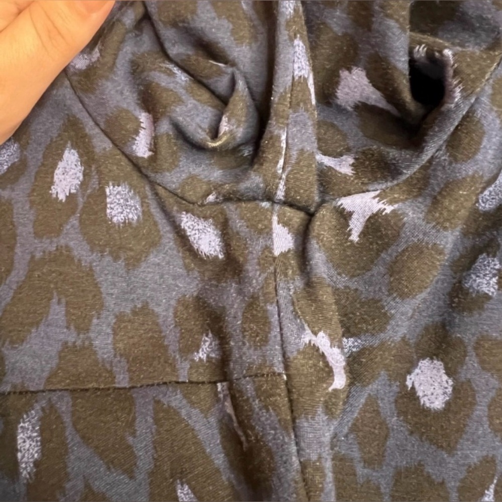 Kate Spade Leopard Print Ponte Fit & Flare Dress Blue Women’s Small - Picture 12 of 12